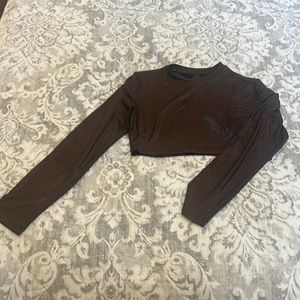 Metallic-Shine crop top